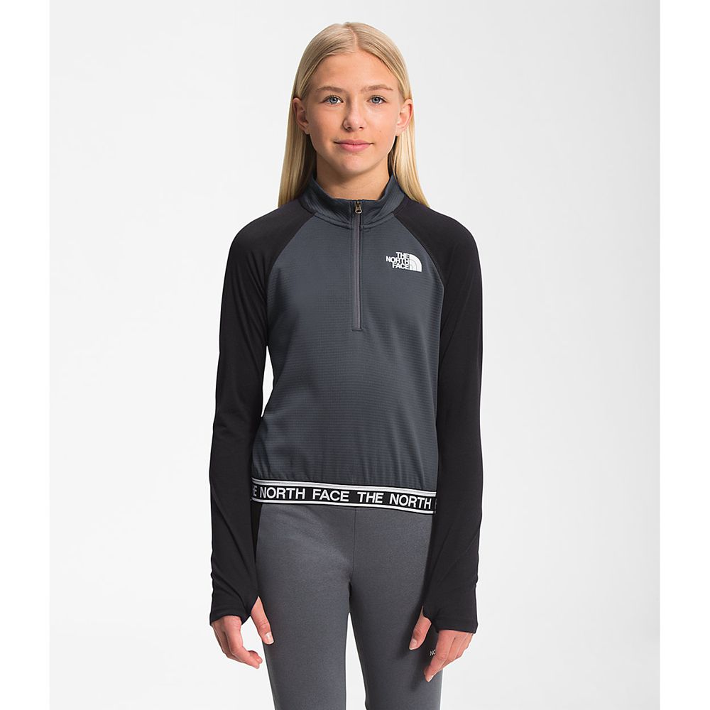 The North Face Pullover Girls Australia - The North Face Reactor Thermal ¼ Zip Grey (OYC-543829)